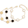 Lucky Four Leaf Clover Bracelet Set - 3 PCS