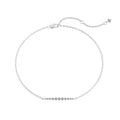 Adjustable Stardust Moissanite Slider Bracelet - 925 Sterling Silver Minimalist Shine
