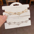 Celestial Clover & Tennis Bracelet Duo