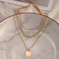 Heritage Coin & Paperclip Choker Trio