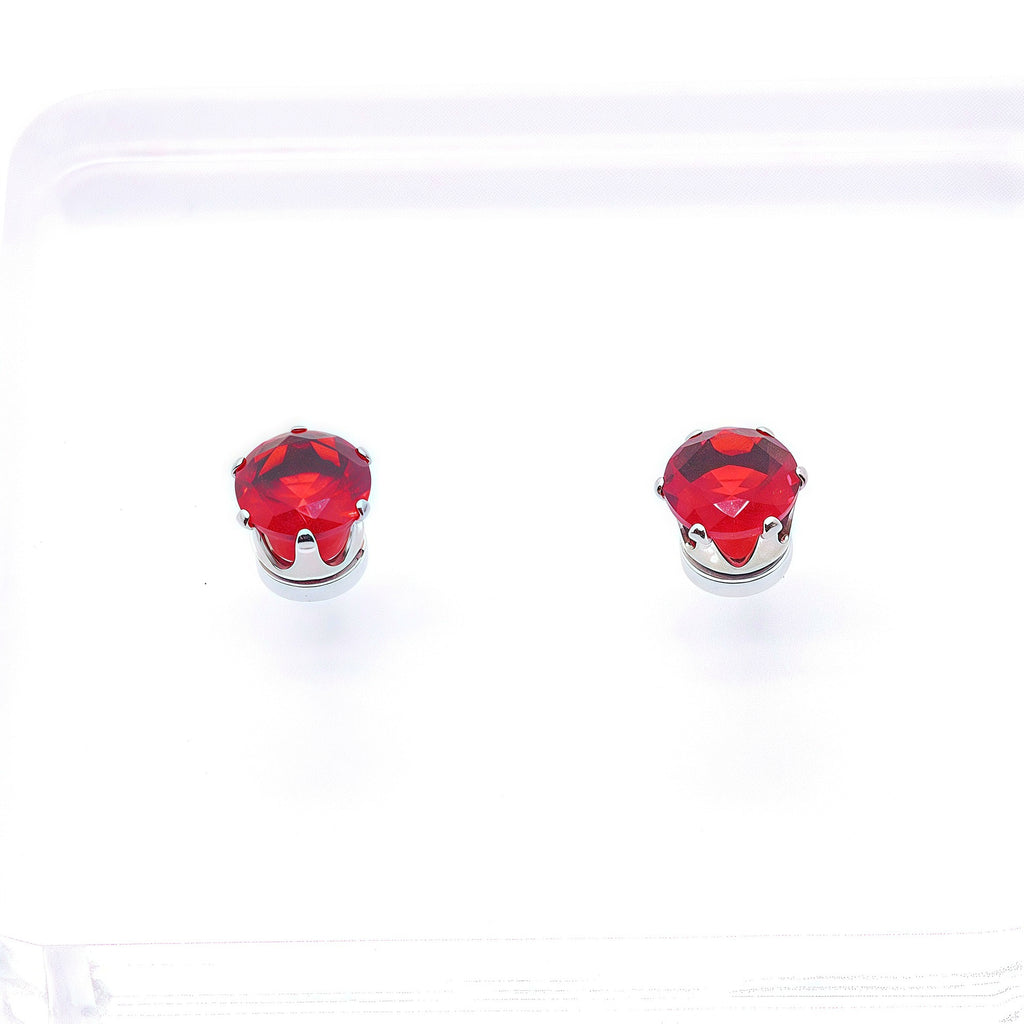 Sparkly Magnetic CZ Ear Clips for Women - Non-Piercing Clip-On Earrings, Hypoallergenic Zircon Stud Ear Cuff, Gift for Women