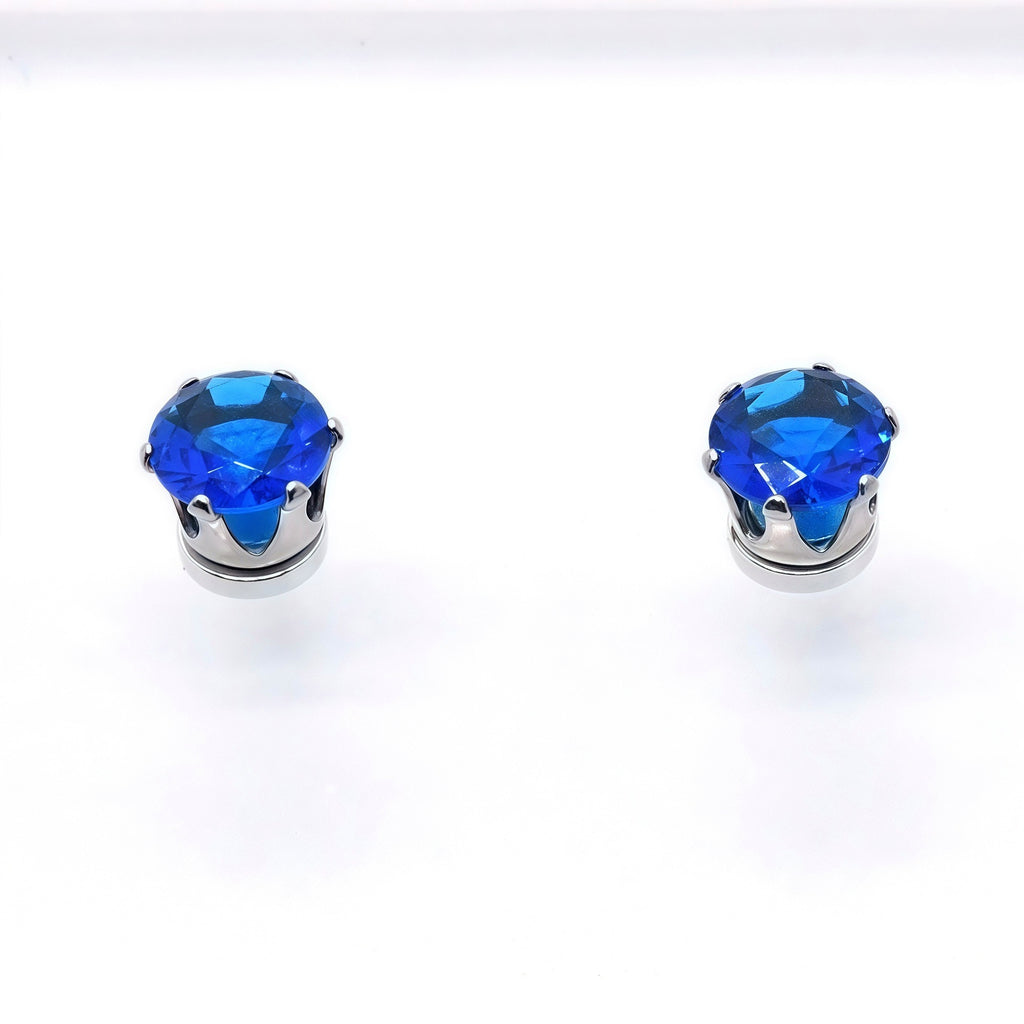Sparkly Magnetic CZ Ear Clips for Women - Non-Piercing Clip-On Earrings, Hypoallergenic Zircon Stud Ear Cuff, Gift for Women