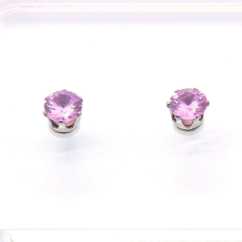 Sparkly Magnetic CZ Ear Clips for Women - Non-Piercing Clip-On Earrings, Hypoallergenic Zircon Stud Ear Cuff, Gift for Women
