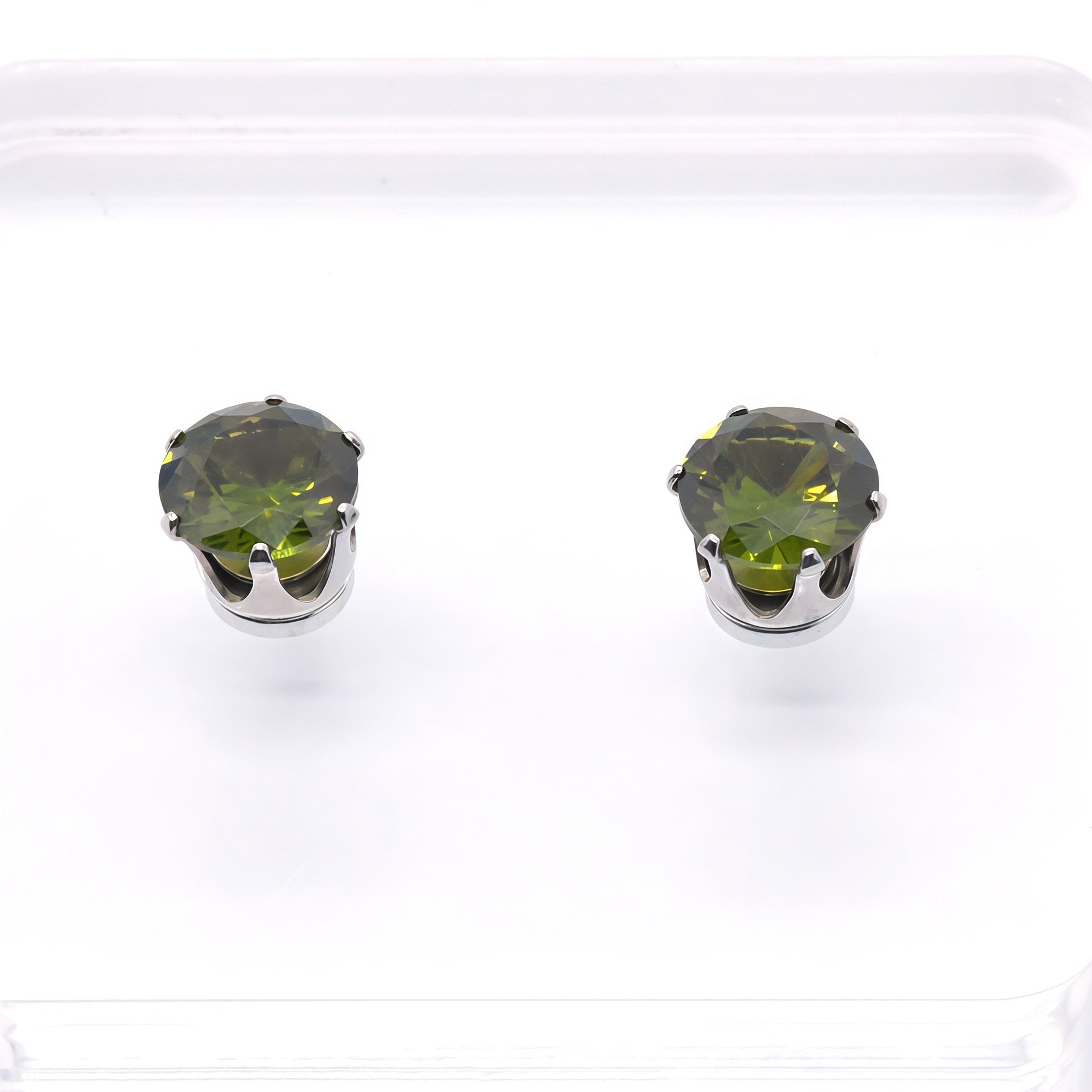 Sparkly Magnetic CZ Ear Clips for Women - Non-Piercing Clip-On Earrings, Hypoallergenic Zircon Stud Ear Cuff, Gift for Women
