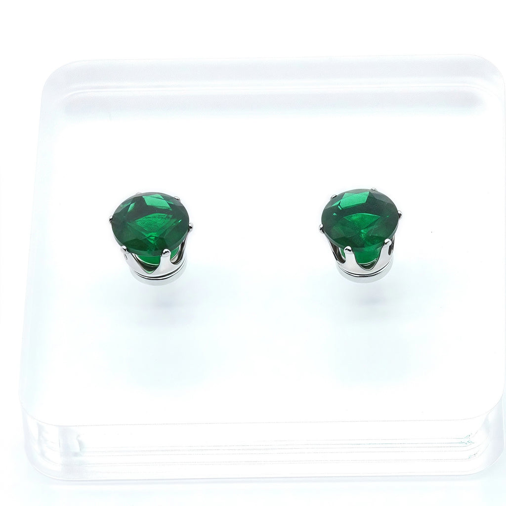 Sparkly Magnetic CZ Ear Clips for Women - Non-Piercing Clip-On Earrings, Hypoallergenic Zircon Stud Ear Cuff, Gift for Women
