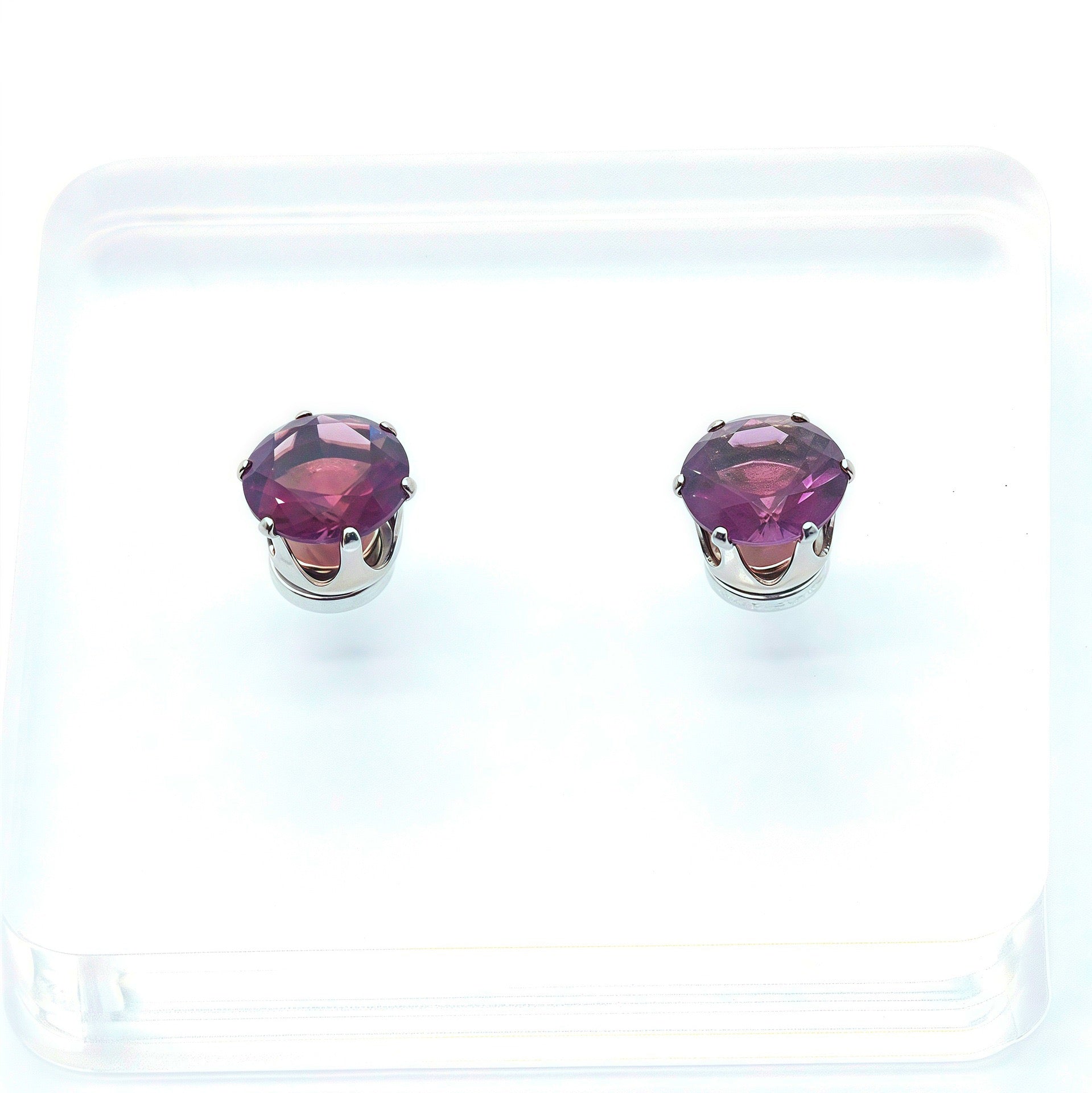 Sparkly Magnetic CZ Ear Clips for Women - Non-Piercing Clip-On Earrings, Hypoallergenic Zircon Stud Ear Cuff, Gift for Women